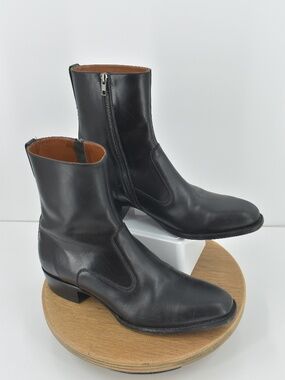 Ranch Road Boots The Johnny Black Leather Side Zip Western Mens 10 D Spain